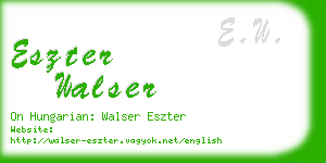 eszter walser business card